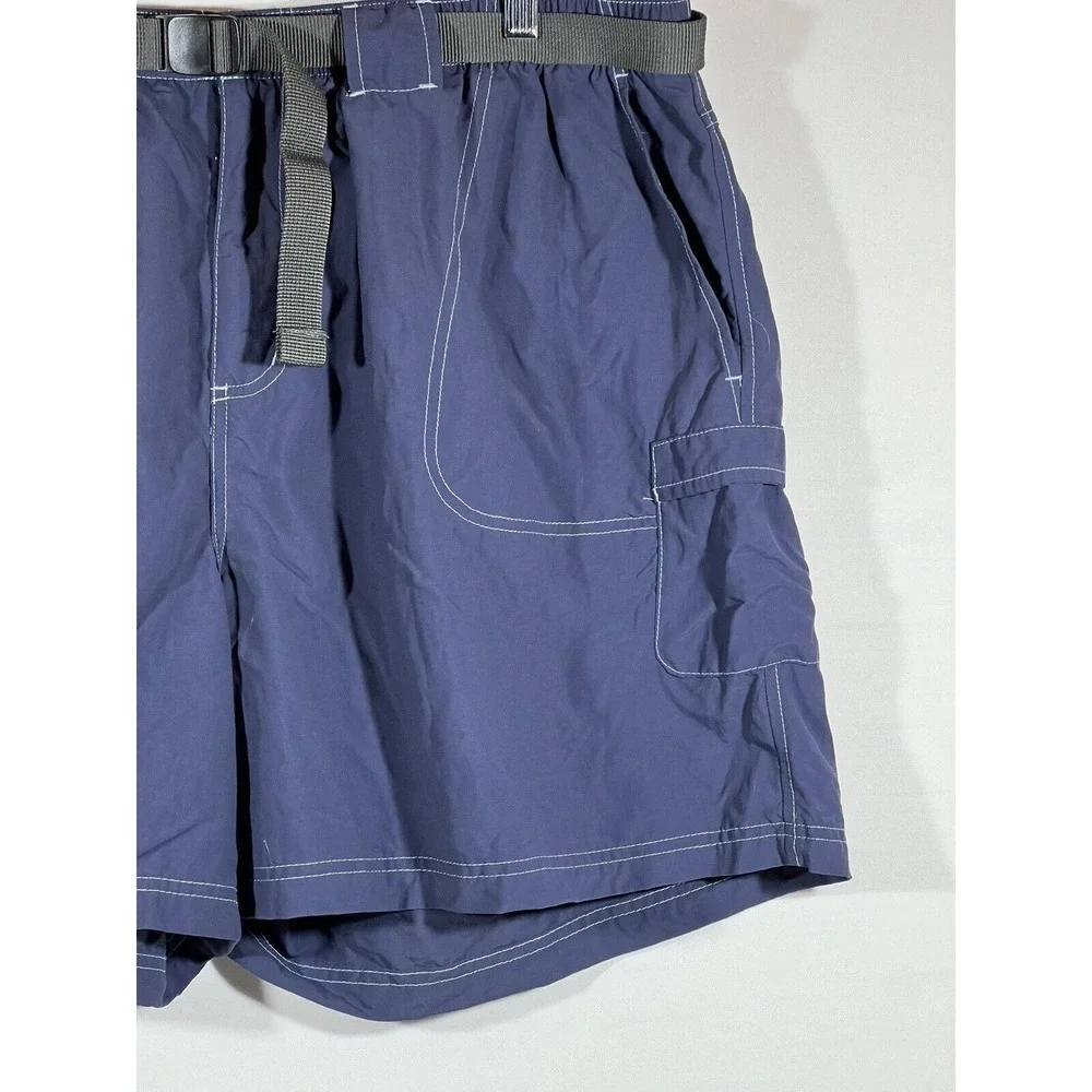 Columbia Cargo Shorts Mens 2XL Blue Hiking Gorpcore Outdoor Utility Trail